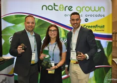 Kraig Loomis, Natasha Smith and Brian Gomez with GreenFruit Avocados are excited about the Colombian avocado season that will start in two weeks.